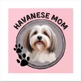Havanese Hav Dog Mom Dog Breed Portrait Posters and Art